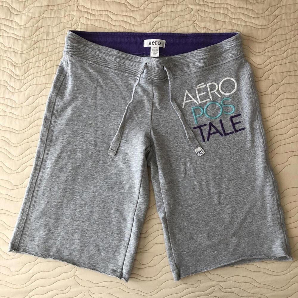 ✨SOLD✨ Aeropostale Y2K gray sweatpants drawstring lounge shorts